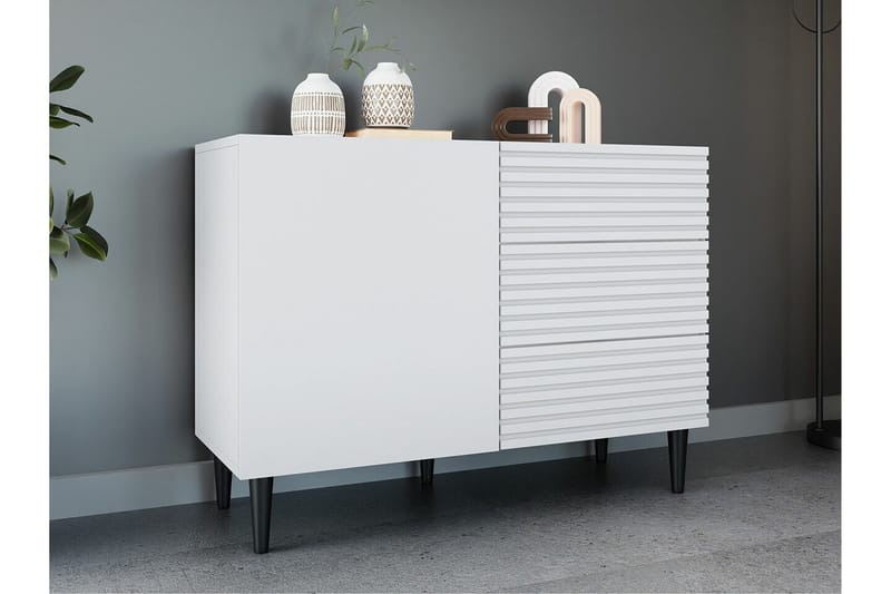 Highboard Kintore - Valkoinen - Säilytys - Kaappi - Säilytyskaappi