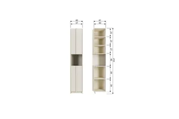 Highboard Morya - Beige - Säilytys - Kaappi - Säilytyskaappi