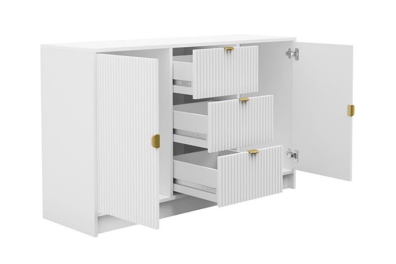 Highboard Novaj - Musta - Säilytys - Kaappi - Säilytyskaappi
