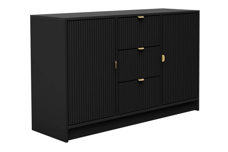 Highboard Novaj - Musta - Säilytys - Kaappi - Säilytyskaappi