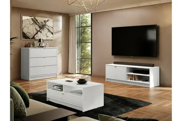 Highboard Novaj - Valkoinen - Säilytys - Kaappi - Säilytyskaappi