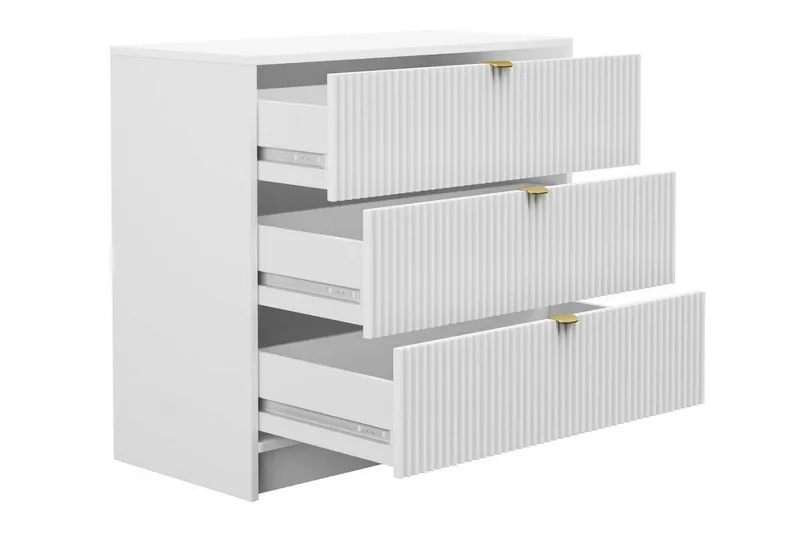 Highboard Novaj - Valkoinen - Säilytys - Kaappi - Säilytyskaappi