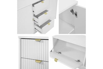 Highboard Novaj - Valkoinen - Säilytys - Kaappi - Säilytyskaappi