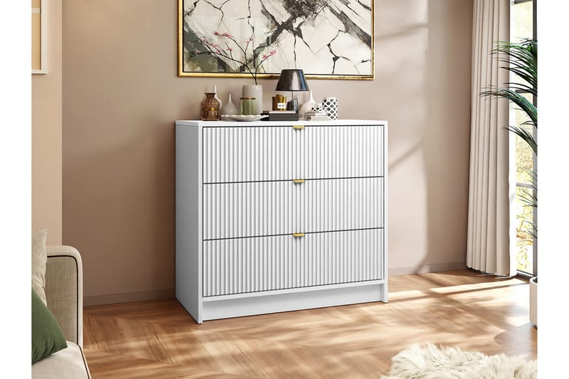 Highboard Novaj - Valkoinen - Säilytyskaappi