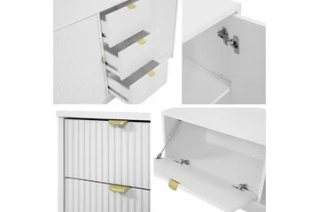 Highboard Novaj - Valkoinen - Säilytys - Kaappi - Säilytyskaappi