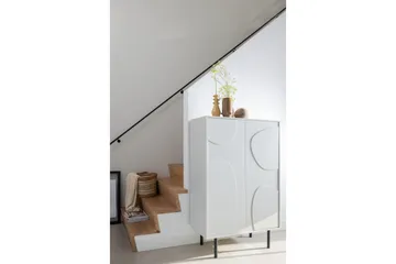 Highboard Popinder - Beige - Säilytys - Kaappi - Säilytyskaappi