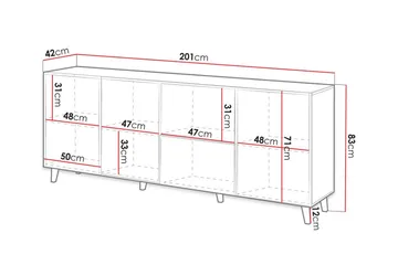 Juniskär Highboard Scandinavian Choice Black - Säilytys - Säilytyskalusteet - Senkki
