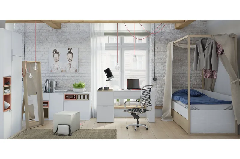 Kaappi 4You Valkoinen - VOX - Säilytys - Kaappi - Säilytyskaappi