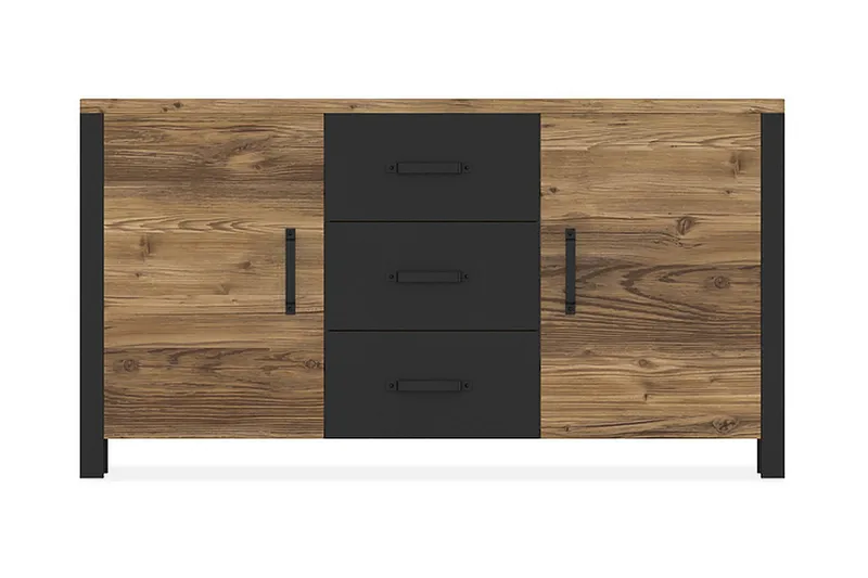 Kaappi Dingelvik - Musta/Puu/Luonnonväri - Säilytys - Kaappi - Säilytyskaappi