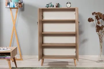 Kaappi Dirk 80 cm Vintage - Ruskea/Punainen - Säilytys - Kaappi - Säilytyskaappi