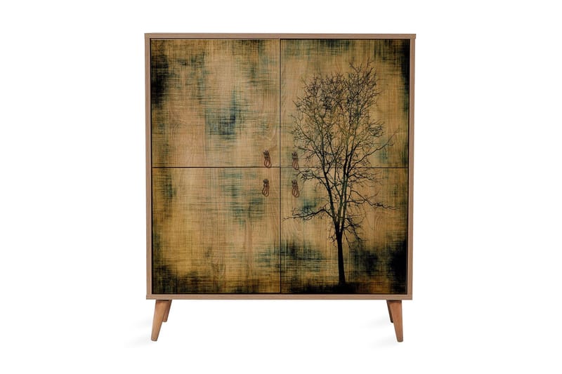 Kaappi Dirk 95 cm Puusiluetti - Säilytys - Kaappi - Säilytyskaappi