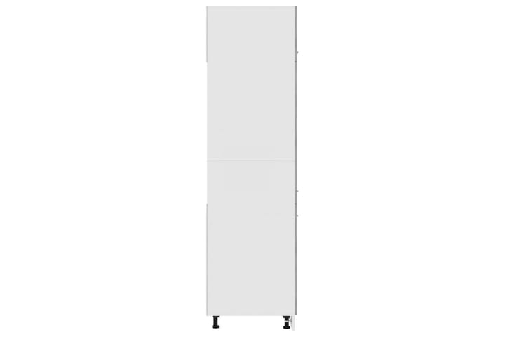 Kaappi jääkaapille betoninharmaa 60x57x207 cm lastulevy - Harmaa - Keittiökaappi - Säilytyskaappi