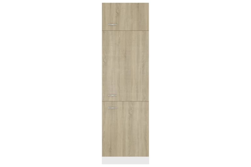 Kaappi jääkaapille Sonoma-tammi 60x57x207 cm lastulevy - Ruskea - Säilytys - Kaappi - Säilytyskaappi