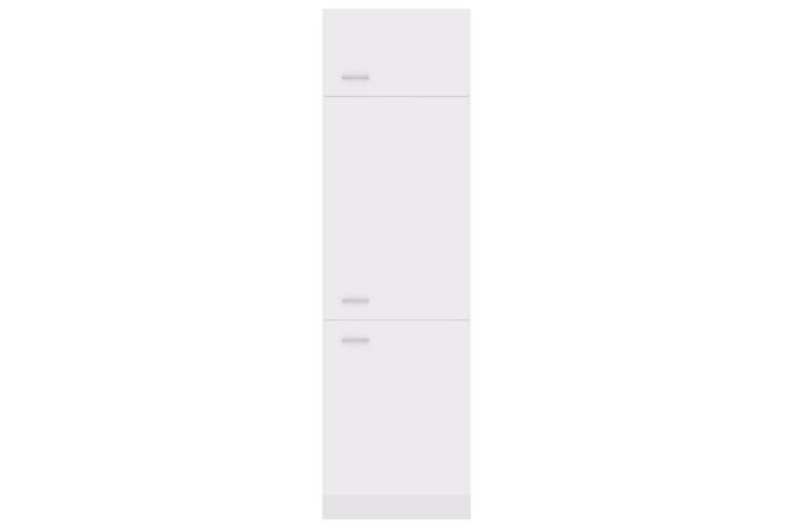 Kaappi jääkaapille valkoinen 60x57x207cm lastulevy - Valkoinen - Keittiökaappi - Säilytyskaappi