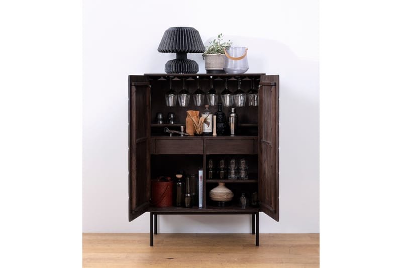 Kaappi Medric 90x129 cm - Ruskea - Säilytys - Kaappi - Säilytyskaappi