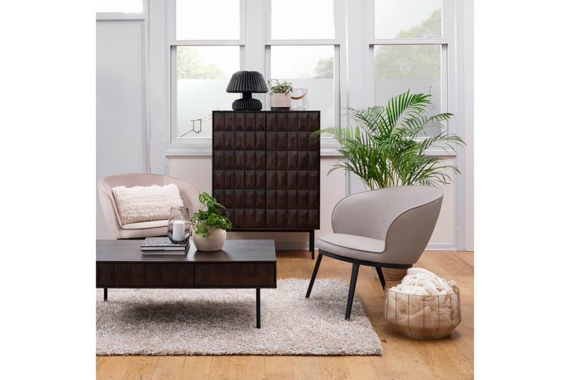 Kaappi Medric 90x129 cm - Ruskea - Säilytys - Kaappi - Säilytyskaappi