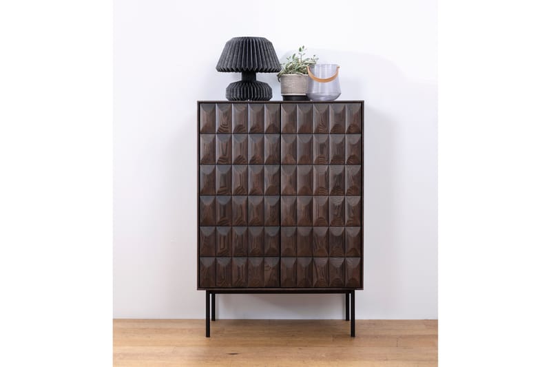 Kaappi Medric 90x129 cm - Ruskea - Säilytys - Kaappi - Säilytyskaappi