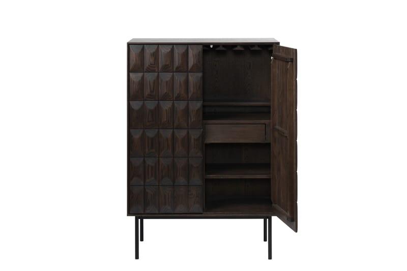 Kaappi Medric 90x129 cm - Ruskea - Säilytys - Kaappi - Säilytyskaappi