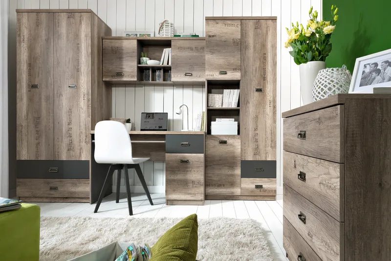 Kaappi Minette - Puu/Luonnonväri - Säilytys - Kaappi - Säilytyskaappi