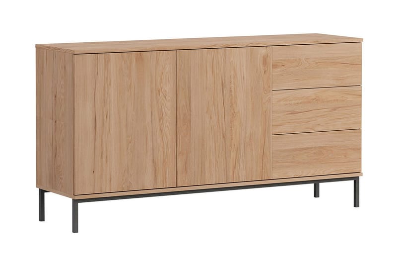 Kaappi Quertas 150x80x41 cm - Luonnonväri/Musta - Säilytys - Kaappi - Säilytyskaappi