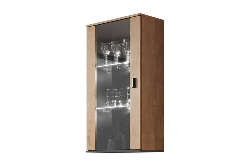 Kaappi Soho 29x60 cm - Tammi/Musta - Säilytys - Kaappi - Säilytyskaappi