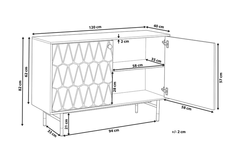 Kaappi Tyrael - Valkoinen - Säilytys - Kaappi - Säilytyskaappi
