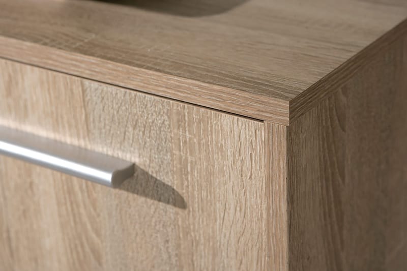 Kaappi Vulpia 77 cm Korkea - Valkoinen/Vaalea Tammi - Säilytys - Kaappi - Säilytyskaappi