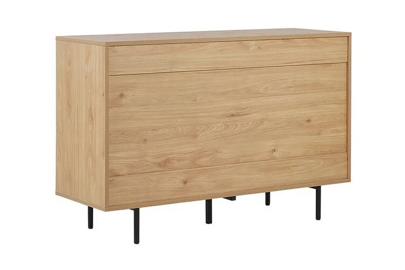 Kaappi Pylaros 118x40 cm - Vaalea puu / valkoinen - Säilytys - Kaappi - Säilytyskaappi