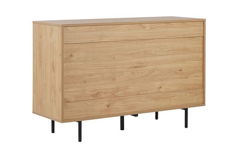 Kaappi Pylaros 118x40 cm - Vaalea puu / valkoinen - Säilytys - Kaappi - Säilytyskaappi