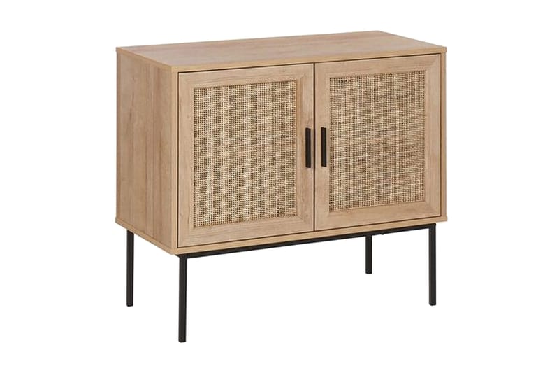 Kaappi Pasco 2 ovella Vaaleanruskea Rottinki, Puu/Luonnonväri