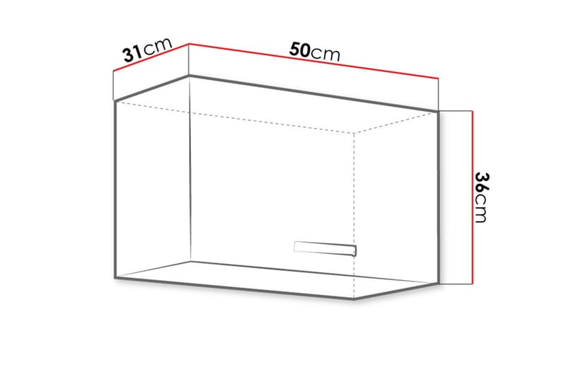 Karmen Seinäkaappi 50x36x40 cm - Säilytyskaappi