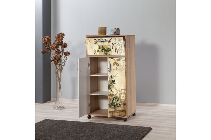 Keittiökaappi Kicker 116 cm - Puu/Luonnonväri - Säilytys - Kaappi - Säilytyskaappi