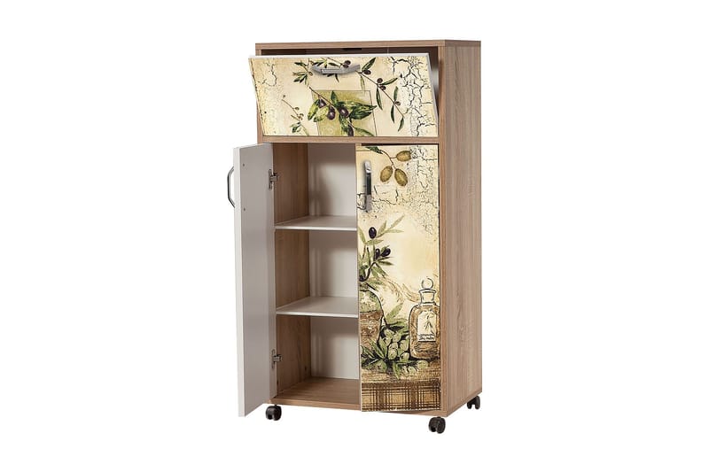 Keittiökaappi Kicker 116 cm - Puu/Luonnonväri - Säilytys - Kaappi - Säilytyskaappi