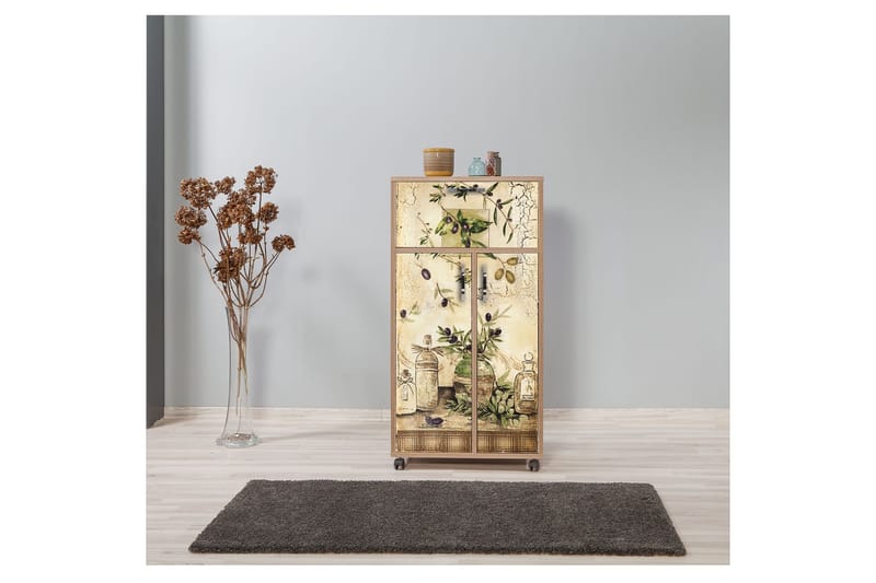 Keittiökaappi Kicker 116 cm - Puu/Luonnonväri - Säilytys - Kaappi - Säilytyskaappi