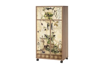 Keittiökaappi Kicker 116 cm - Puu/Luonnonväri - Säilytys - Kaappi - Säilytyskaappi
