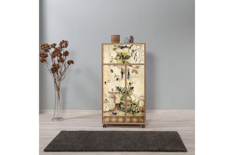 Keittiökaappi Kicker 116 cm - Puu/Luonnonväri - Säilytys - Kaappi - Säilytyskaappi