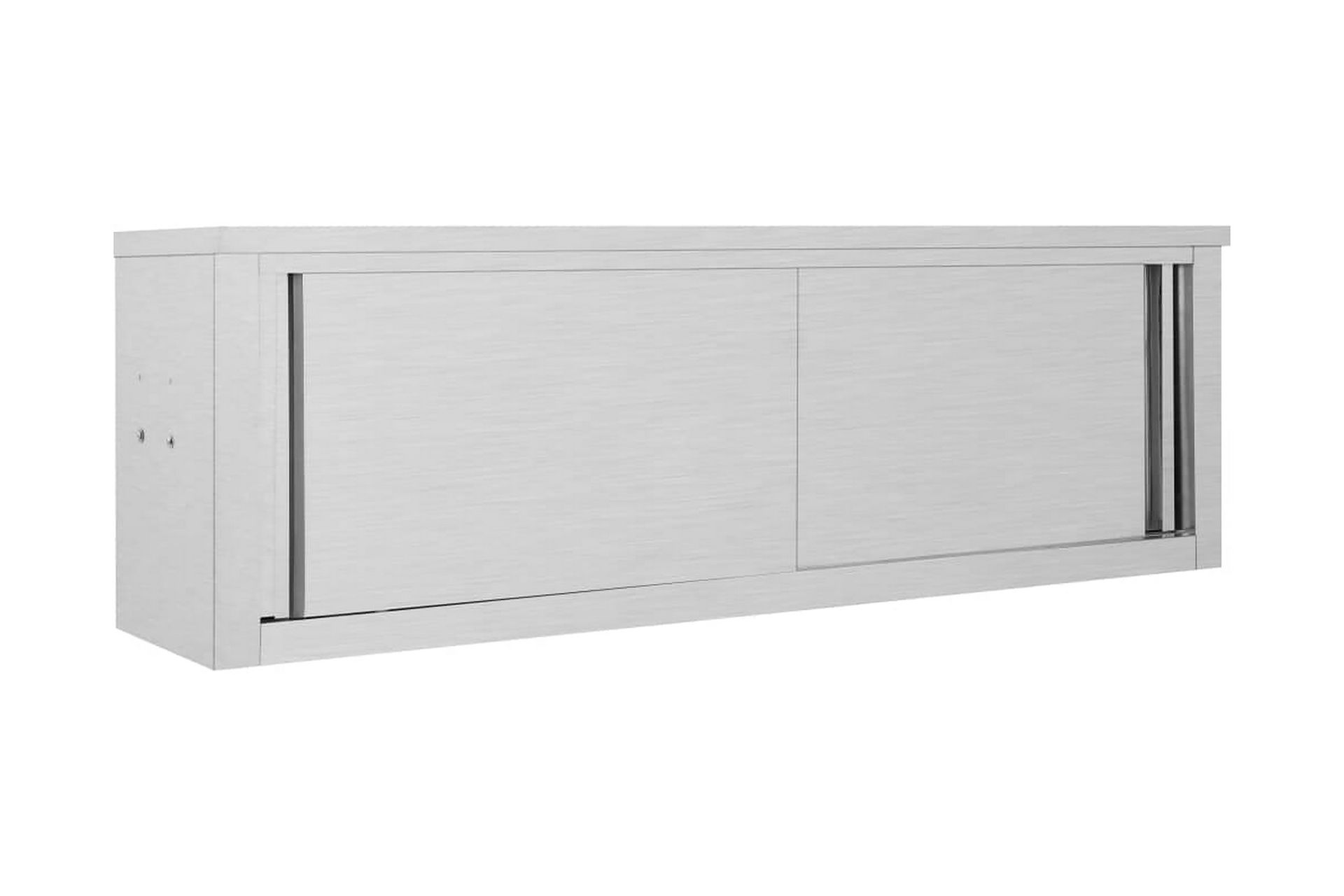 Keittiön seinäkaappi liukuovilla 150x40x50 cm teräs - Harmaa - Säilytys - Kaappi - Säilytyskaappi
