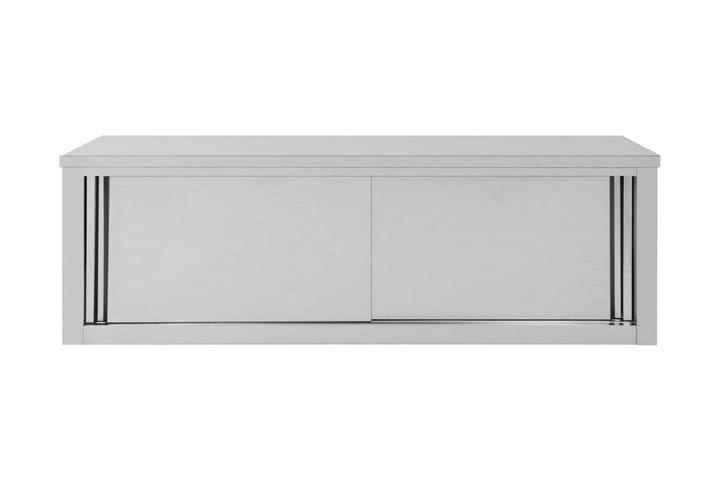 Keittiön seinäkaappi liukuovilla 150x40x50 cm teräs - Harmaa - Keittiökaappi - Säilytyskaappi