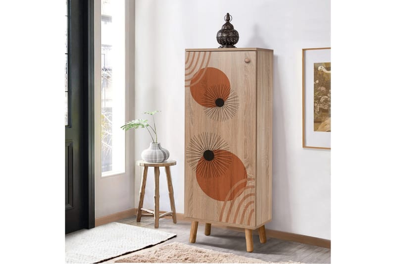 Kenkäkaappi Igrario 50 cm - Vaaleanruskea - Säilytys - Kaappi - Säilytyskaappi