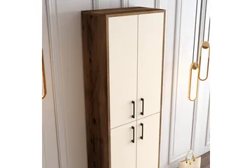 Kenkäkaappi Kotzen 60x35 cm - Tummanruskea/Beige - Säilytys - Kaappi - Säilytyskaappi