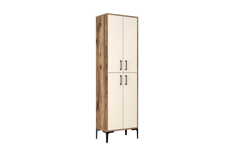 Kenkäkaappi Kotzen 60x35 cm - Tummanruskea/Beige - Säilytys - Kaappi - Säilytyskaappi