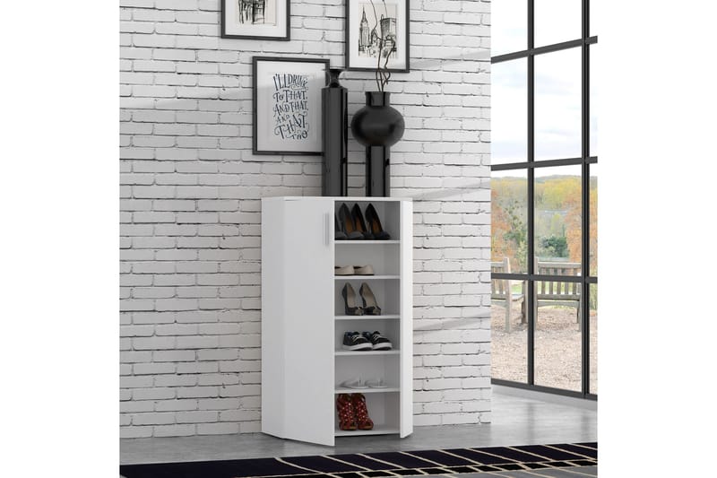 Kenkäkaappi Lidget 69 cm - Valkoinen - Säilytys - Kaappi - Säilytyskaappi