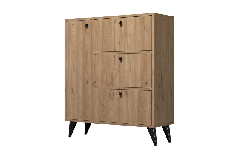 Kenkäkaappi NO_BRAND Conin kenkäkaappi 35x90 cm Natur - Säilytys - Kaappi - Säilytyskaappi