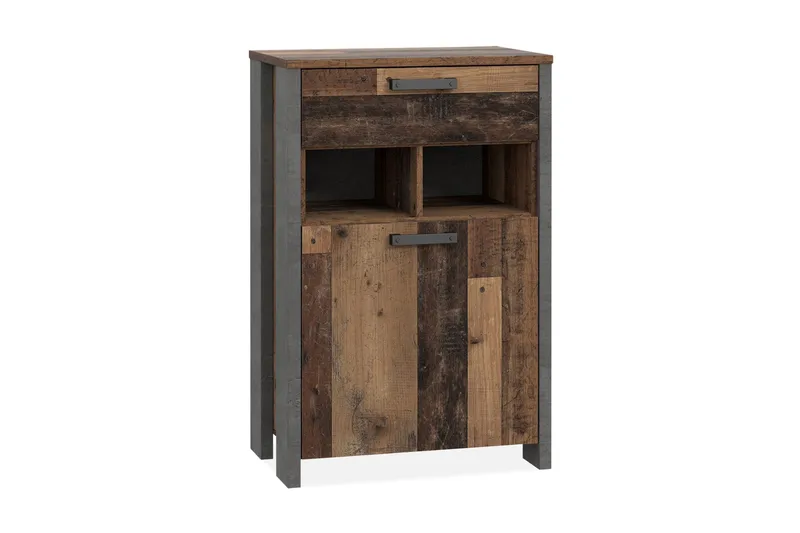 Kenkäkaappi Treknow 67 cm, Ruskea/Harmaa