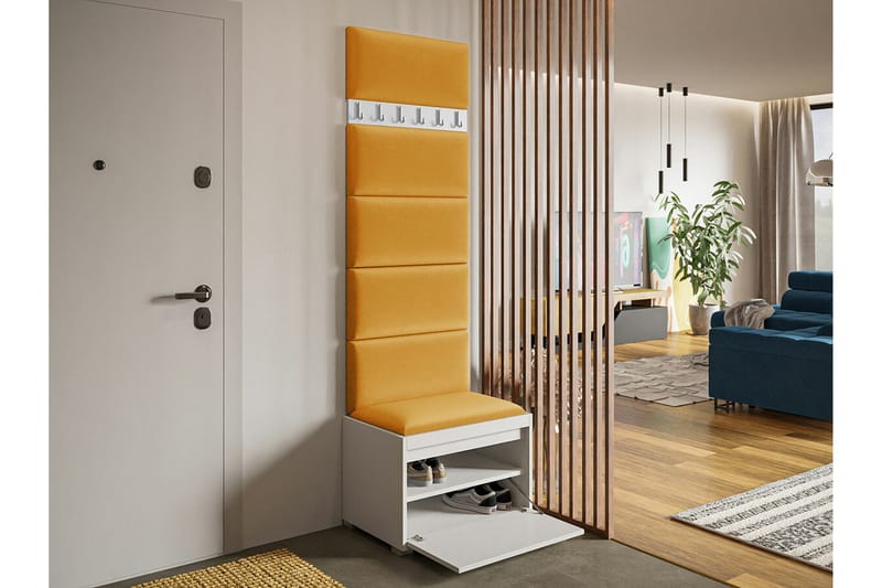 Kenmare Highboard Yellow/White - Säilytys - Kaappi - Säilytyskaappi