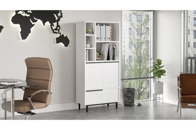 Korkea kaappi Liyakat, Valkoinen