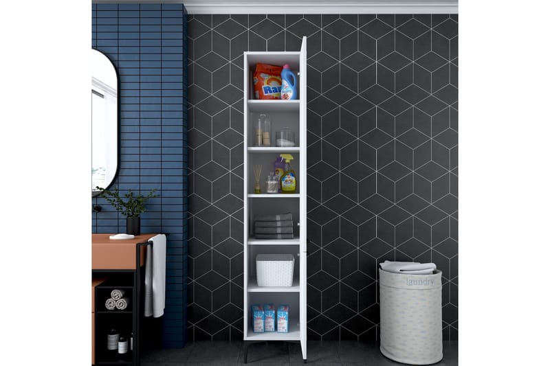 Korkea kaappi Manorma - Valkoinen - Säilytys - Kaappi - Säilytyskaappi