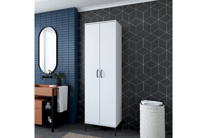 Korkea kaappi Manorma, Valkoinen