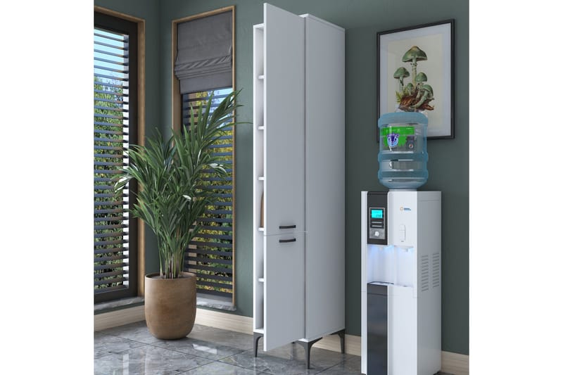 Korkea kaappi Manorma - Valkoinen - Säilytys - Kaappi - Säilytyskaappi