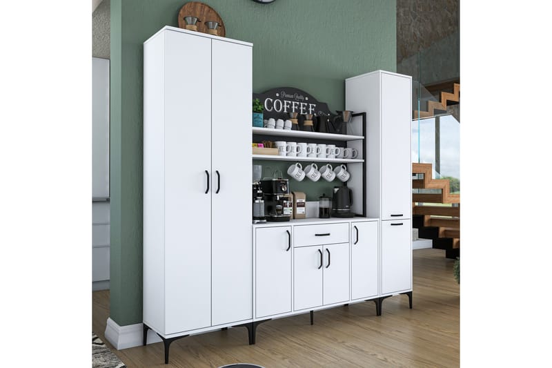 Korkea kaappi Manorma, Valkoinen